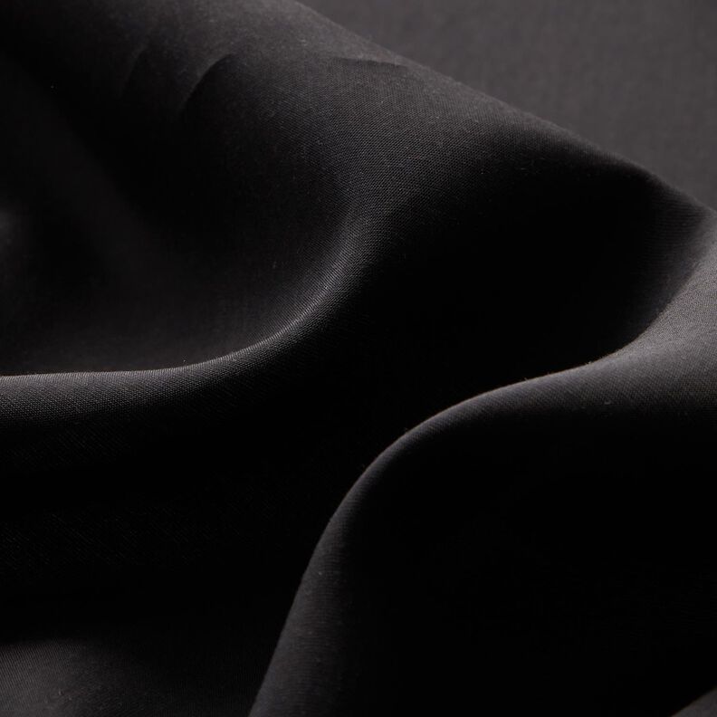 Tkanina na halenku lyocellová směs – černá,  image number 2