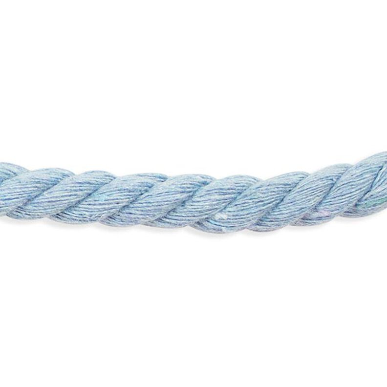 Bavlněná šňůrka [ Ø 8 mm ] – světle modra,  image number 1