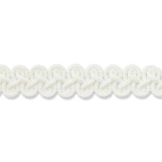 Ozdobný prýmek [ 12 mm ] – vlněná bílá, 