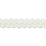 Ozdobný prýmek [ 12 mm ] – vlněná bílá,  thumbnail number 1