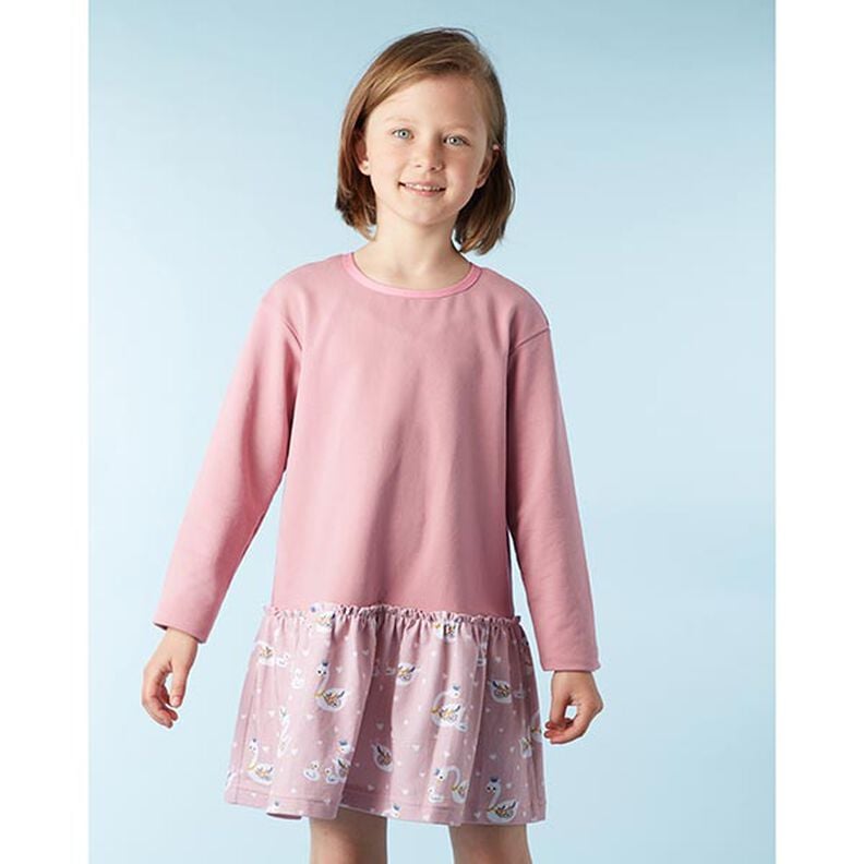 Lehké francouzské froté jednobarevné – tmavě starorůžová,  image number 5