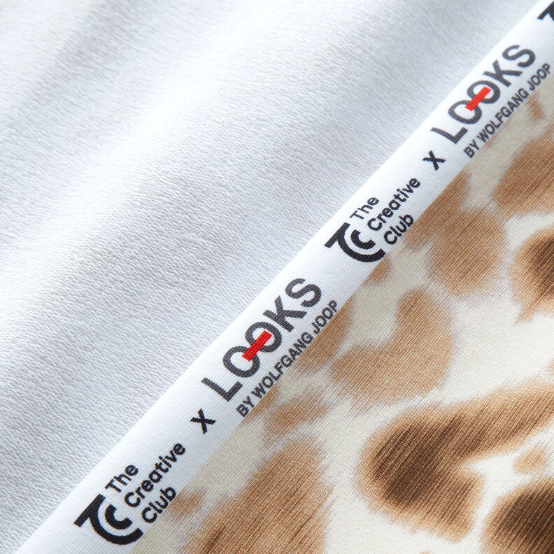 GOTS Francouzské froté Batikovaný leopardí vzor | TCC x LOOKS by Wolfgang Joop – srnčí hnědá/kremová,  image number 4