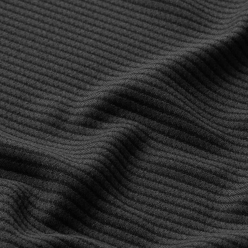 Kostýmní tkanina s diagonální strukturou – černá,  image number 2