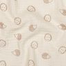 Mušelín / dvojitá mačkaná tkanina Ježek | Poppy Fabrics – přírodni/světle hnědá,  thumbnail number 2