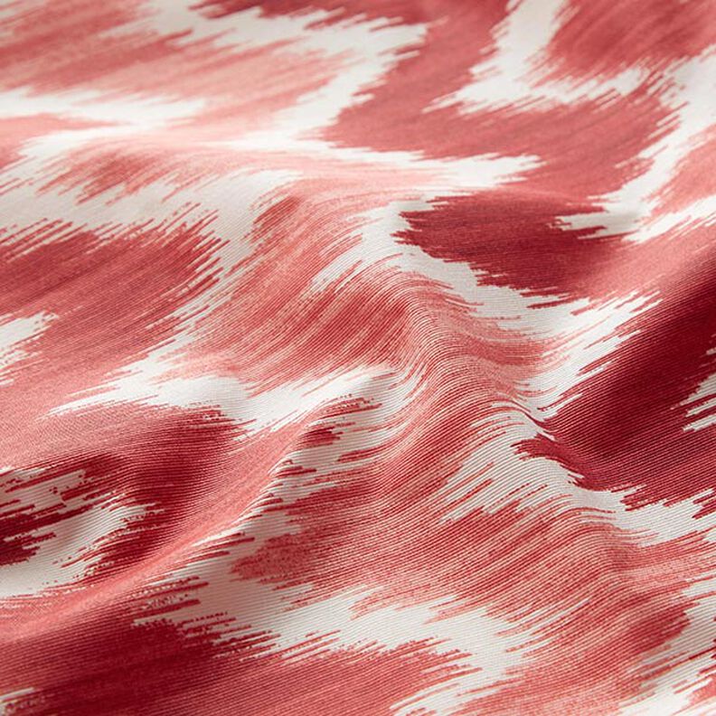 Povrstvená bavlna Ikatový vzor – červená/bílá,  image number 2