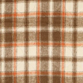 Prošívaná látka Flanel Kostka | Poppy Fabrics – béžová, 