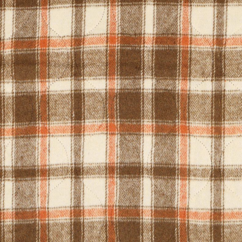 Prošívaná látka Flanel Kostka | Poppy Fabrics – béžová, image number 1