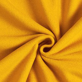 Bavlněný fleece Jednobarevné provedení – kari žlutá, 