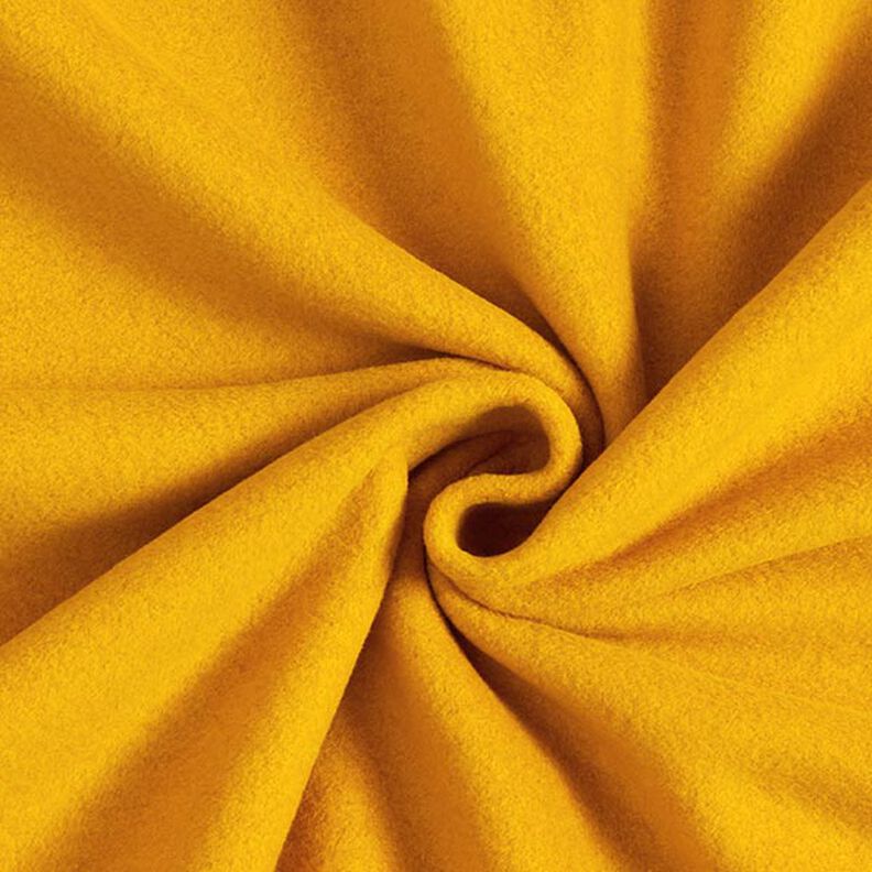 Bavlněný fleece Jednobarevné provedení – kari žlutá, image number 1