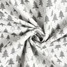 Dekorační látka Žakár Třpytivé jedle – antracitová/stříbrná,  thumbnail number 3