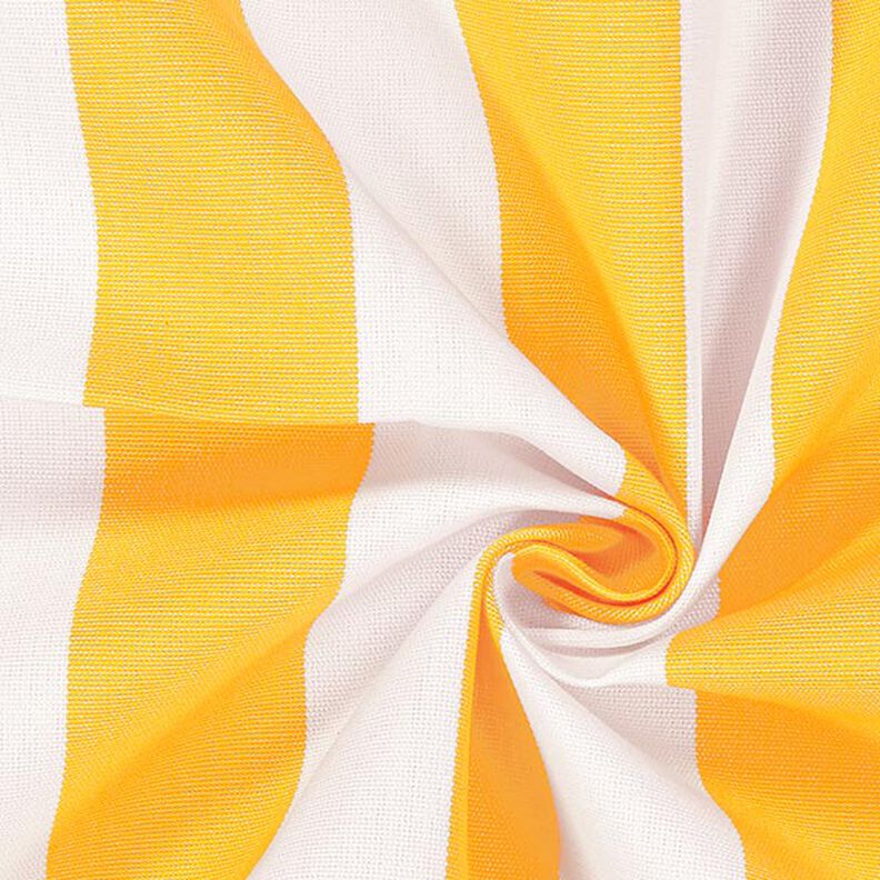 Látka na markýzy Toldo s proužky – bílá/žlutá,  image number 2