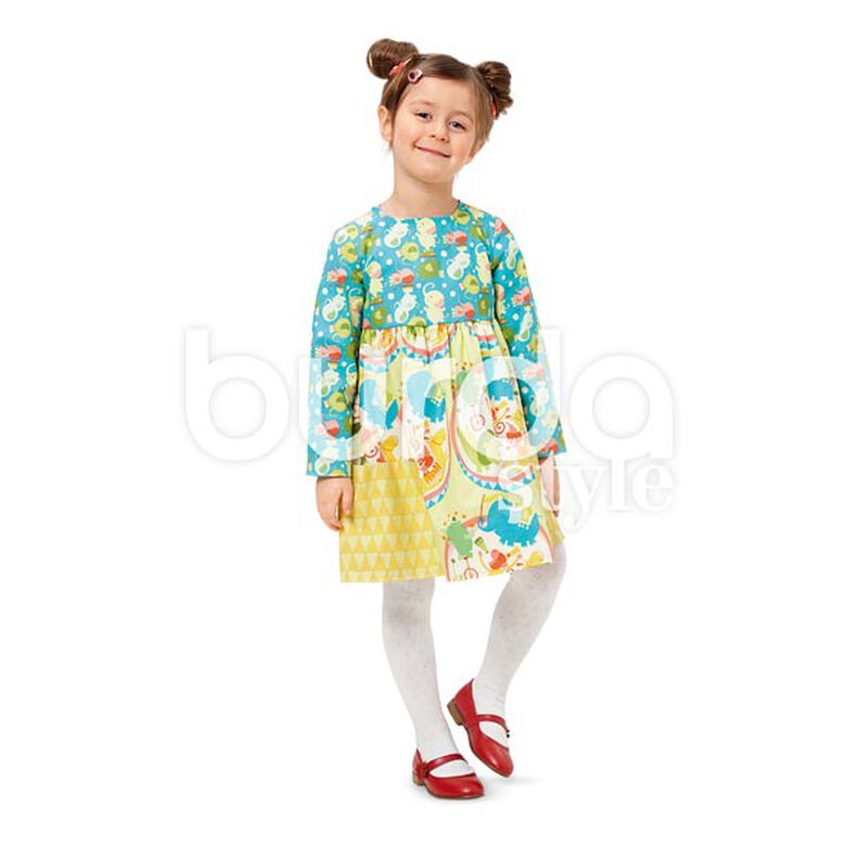 Dívčí šaty, Burda 9373,  image number 5