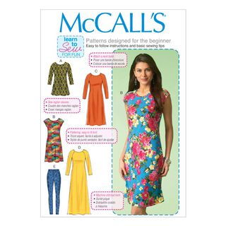 Tunika|Šaty|Legíny, McCalls 7122 | 32 - 50, 