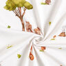 Bavlněný žerzej Lesní zvířátka digitální potisk – vlněná bílá,  thumbnail number 3