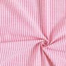 Směs bavlny a lnu podélné proužky – pink/bílá,  thumbnail number 3