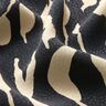 Viskózová tkanina Abstraktní vzor zebry – černá/světle béžová,  thumbnail number 2