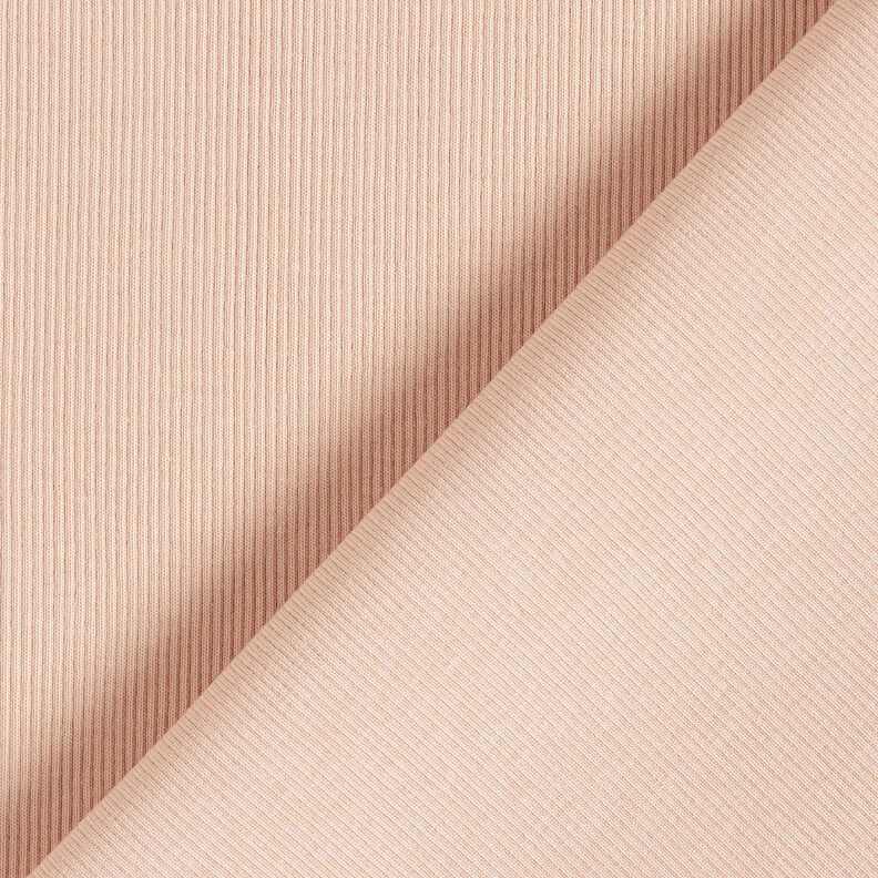 Jemné žebro Bavlněný žerzej – rose, image number 3