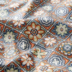 Povrstvená bavlna Umělecké dlaždice – terracotta/šalvějová, 