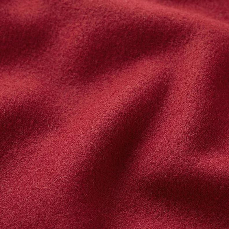 Kabátová tkanina z recyklovaného polyesteru – bordó,  image number 2