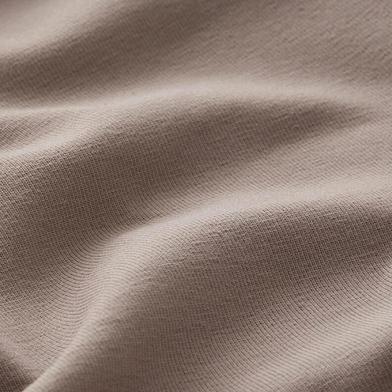Bavlněný žerzej Medium jednobarevný – tmavá taupe,  image number 4