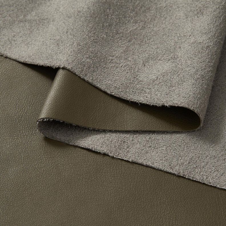 Koženka s velurovou rubovou stranou  – tmavá borovice,  image number 3