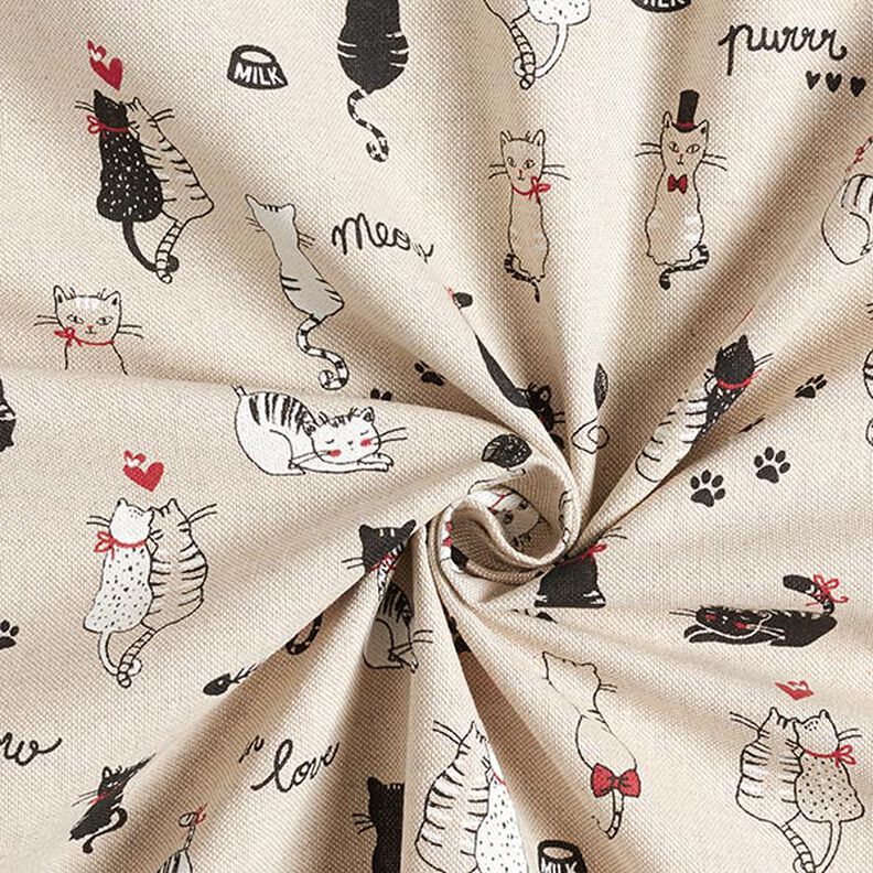 Polopanama, vzhled lnu, Cats in love – přírodni,  image number 3