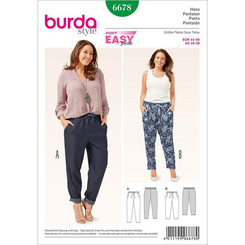 Kalhoty, Burda 6678,  image number 1