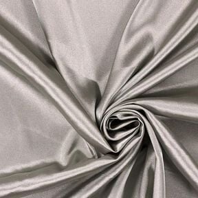 Stretch Satin – stříbrná kovový, 