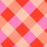 Bavlněný satén Large Gingham | Nerida Hansen – korálová/světle růžová,  thumbnail number 1