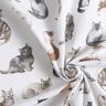Bavlněný popelín šťastné kočky digitální potisk | Poppy Fabrics – bílá,  thumbnail number 3