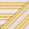 Viskózový žerzej s nepravidelnými třpytivými pruhy – vlněná bílá/sluníčkově žlutá,  thumbnail number 4