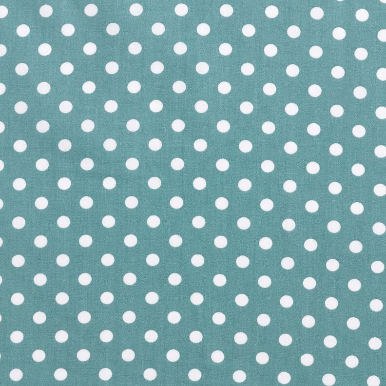 Bavlněný popelín Polka Dots – perlově šedá/bílá, image number 1