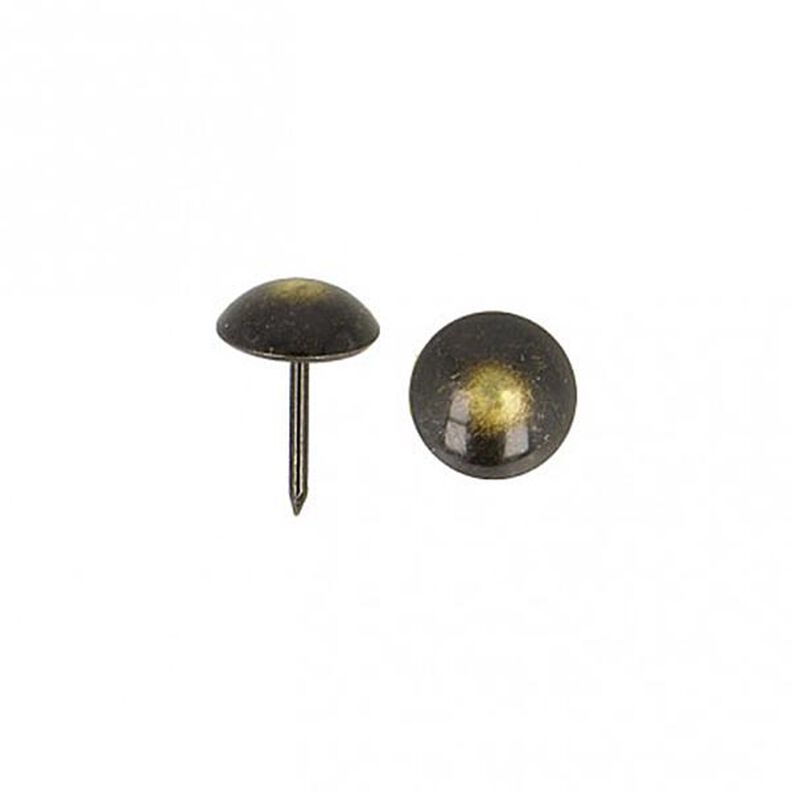 Čalounické hřebíky [ 17 mm | 50 Stk.] – antracitové/starostaré zlato kovový,  image number 2