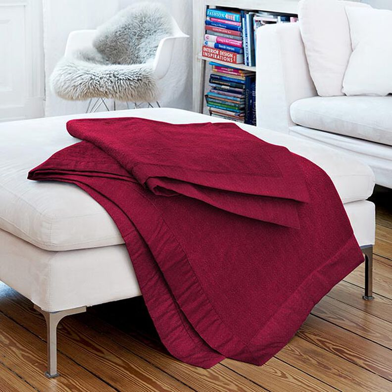 Fleece s protižmolkovou úpravou – bordó,  image number 5