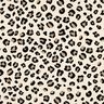 Tepl&aacute;kovina počesan&aacute; Leopard&iacute; vzor | Poppy Fabrics &ndash; kremov&aacute;/sasankov&aacute;,  thumbnail number 1