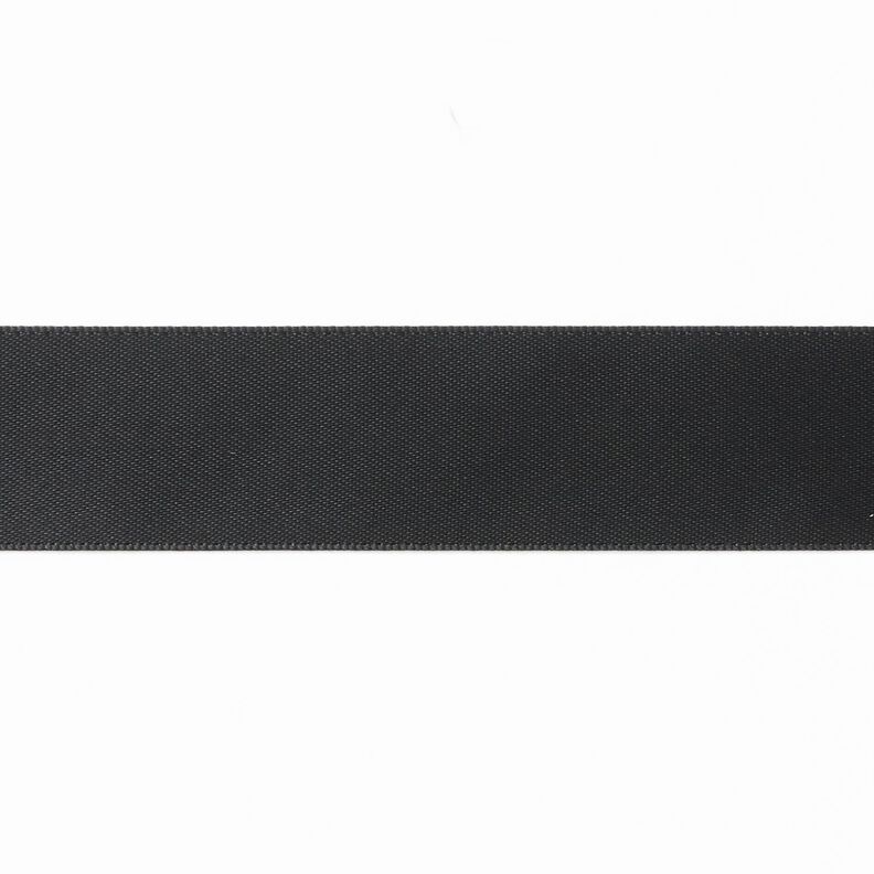 Saténová stuha [25 mm] – černá,  image number 1