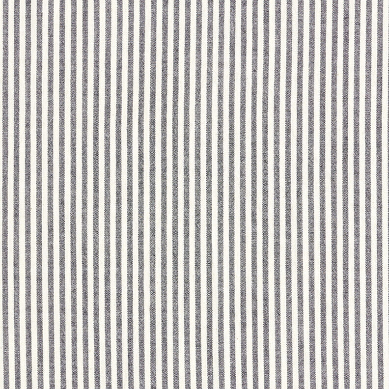 Směs bavlny a viskózy proužky – černá/vlněná bílá,  image number 1