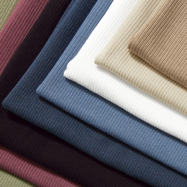 Žebrovan&yacute; žerzej Jemn&aacute; žebra 2-1-1-1 &ndash; tmavě zelen&aacute;,  image number 6