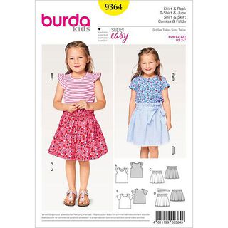 Dětské tričko / sukně, Burda 9364, 