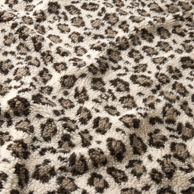 Plyš teddy Leopardí potisk – světle béžová/pískove hnědá,  image number 2