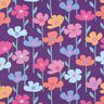 Francouzské froté letní teplákovina Barevné květiny | Poppy Fabrics – červenofialková,  thumbnail number 1