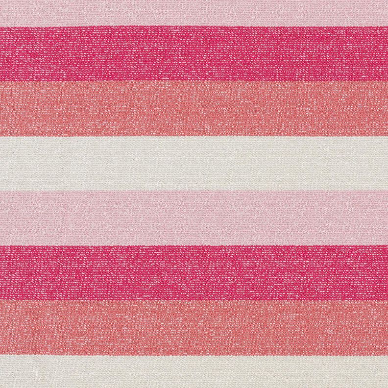 Třpytivý žerzej pruhy – pink/korálová,  image number 1