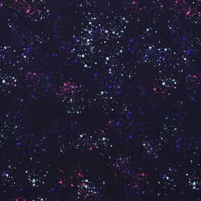 Bavlněný žerzej Barevné cákance | Glitzerpüppi  – noční modrá/modrofialková,  Bavlněný žerzej Barevné cákance | Glitzerpüppi  – noční modrá/modrofialková,