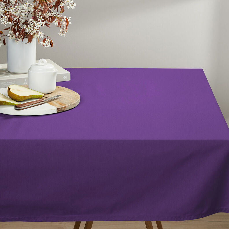 Bavlněná látka Kreton Jednobarevné provedení – světle fialova, image number 5