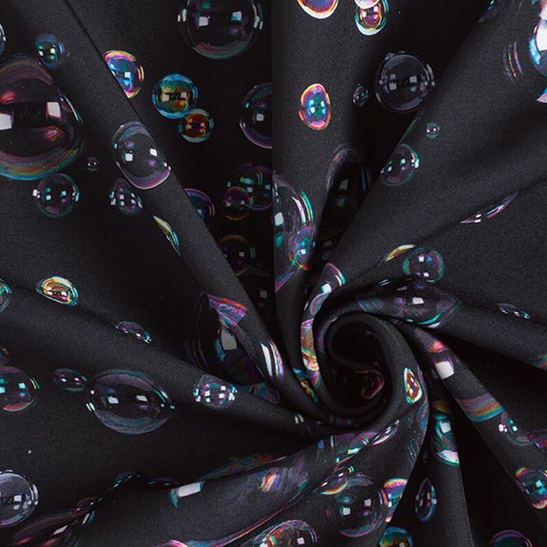Softshell Mýdlové bubliny digitální potisk – černomodrá,  image number 4