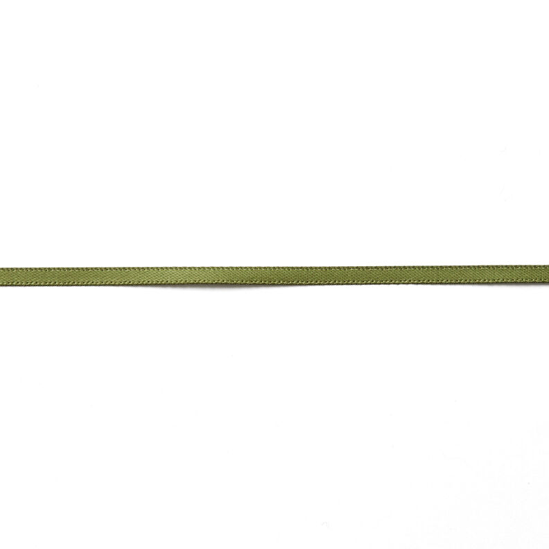 Saténová stuha [3 mm] – olivová,  image number 1