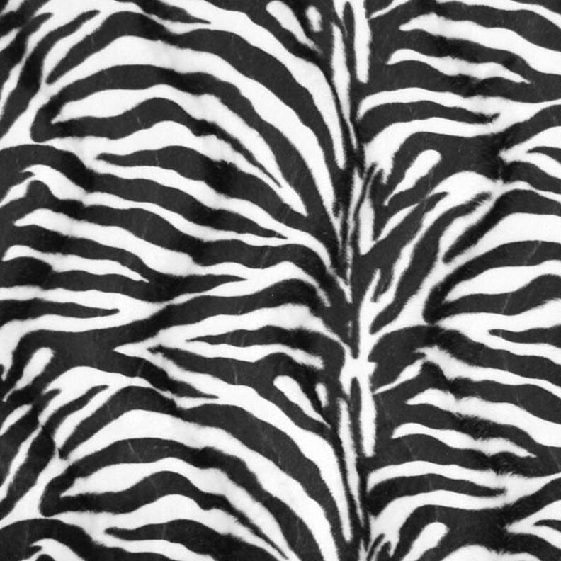 Imitace zvířecí kůže zebra – černá/bílá,  image number 1
