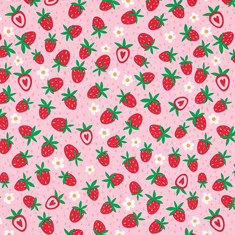 Balíček látek žerzej sladké jahody | PETIT CITRON – růžová,  image number 4