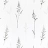 Látka na záclony Voál jemné trávy 295 cm – bílá/černá,  thumbnail number 1