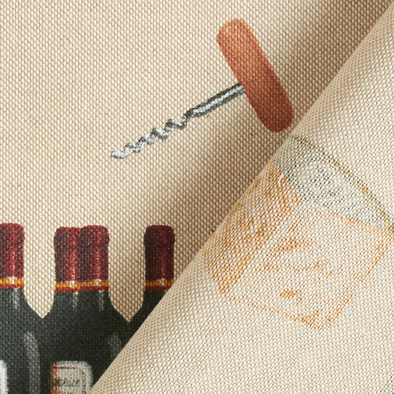 Dekorační látka polopanama Víno – přírodni, image number 4